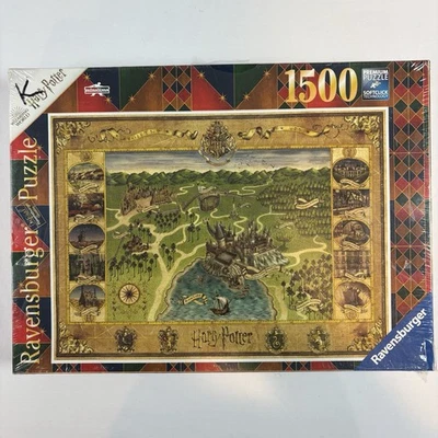 Mapa de Hogwarts de Ravensburger - Rompecabezas de 1500 piezas 31,5 x 23,5 Sellado en fábrica Foto 1 de 4