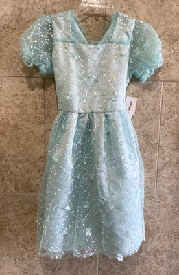 Kensie Girl Blue with Butterflies Special Occasion Dress 12 Plus - Image 1 of 4