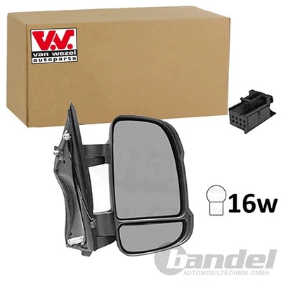 VAN WEZEL Specchietto Dx per Citroën Jumper Fiat Ducato - Immagine 1 di 2