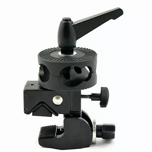 Light Stand Support Studio Super Clamp Dual Head Clamps - Picture 1 of 1