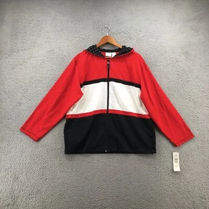 NEW Koret Sweatshirt Womens L Multicolor Full Zip Hooded Pullover Longsleeve - Picture 1 of 19