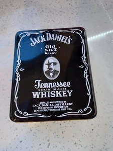 Jack Daniels alte Nr. 7 Tennessee Sour Mash Whisky Glas Leerflasche Metalldose - Bild 1 von 8