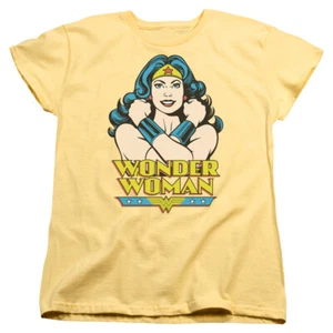 DC COMICS WONDER WOMAN AT LARGE Licensed Women's Graphic Tee Shirt SM-2XL - Picture 1 of 2