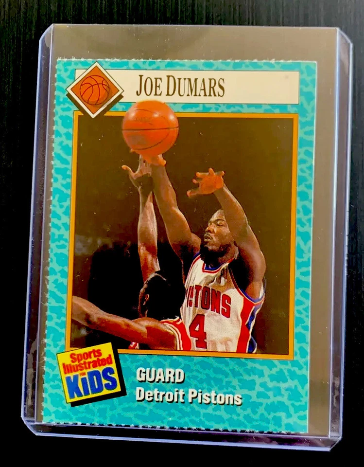 JOE DUMARS Rare Detroit Pistons 1989 NBA Sports Illustrated for Kids SI - Image 1 of 4