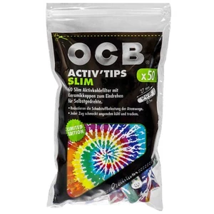 OCB Activ' tips Slim 50 filter Charbon Actif 7mm Edition Limitée Nombre au Choix - Imagen 1 de 3