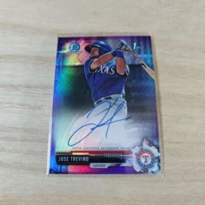 Topps 1st Bowman 2017 cromo José Treviño Texas Ragers automático/250 #CPA-JT - Imagen 1 de 24