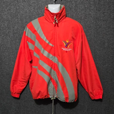 Vintage 1999 Winnipeg Pan Am Games Trimark Windbreaker Adult Medium 99 Splash - Image 1 of 4