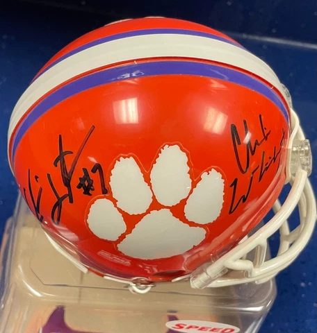 CLEMSON TIGERS  AUTOGRAPHED  MINI HELMET CHARLIE WHITEHURST AND CHANSI STUCKEY Cover