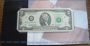 $2 NEW YORK SINGLE NOTE SOLD OUT AT BEP #B 20089027D - Picture 1 of 4
