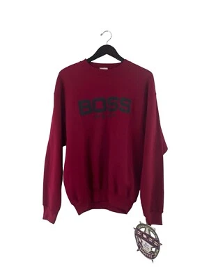 Sudadera vaquera vintage BOSS para hombre talla grande deadstock nueva con etiquetas años 90 hecha en EE. UU. Foto 1 de 4