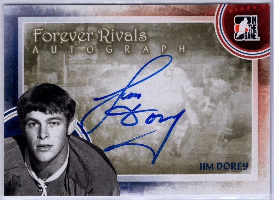 2012-13 ITG Forever Rivals Autographs #AJD Jim Dorey *S1576 - Image 1 of 1