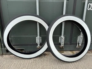 Paar 26" x 4,0" Weißwand Fat E-Bike Reifen, Straßenreifen 26 x 4,0/102-559 2 Stück - Bild 1 von 6