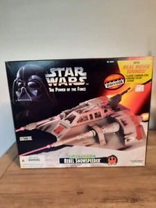 1995 Star Wars Rebel Snowspeeder Power of the Force elektronisches Spielzeug - Kenner - Bild 1 von 3