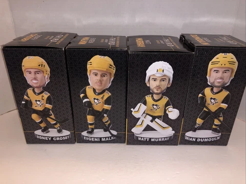 2020 Pittsburgh Penguins charity bag 3rd series Bobblehead set Crosby, Malik etc Cover