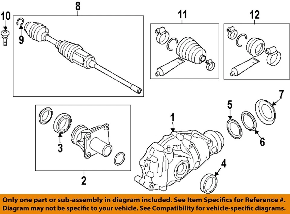 BMW OEM 17-25 750i xDrive Carrier ejes delanteros-diferencial 31508679973 Foto 1 de 1