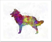 Mudi In Watercolor Art Print / Canvas Print. Poster, Wall Art, Home Decor - F