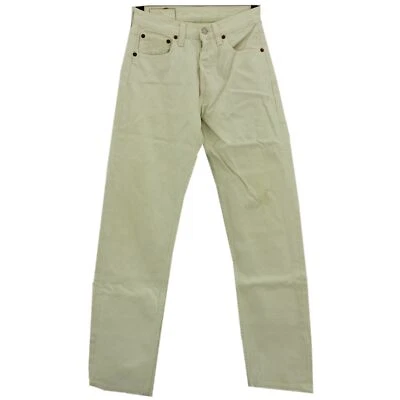 #7520 LEVIS Jeans Hose 501 alter Schnitt ohne Stretch cremeweiß 27/30 - Bild 1 von 2