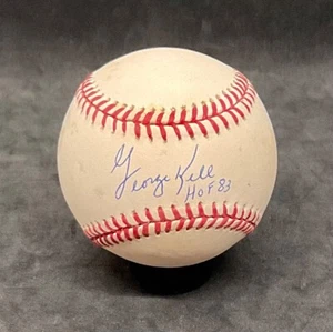 George Kell Hof 83 Signed Autographed Bobby Brown Official American League Ball - Picture 1 of 3