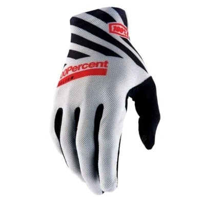 Guantes de bicicleta de montaña MTB 100 % Celium para hombre - grises - talla mediana - dedo completo Foto 1 de 3