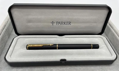 Parker Rialto 88 fountain pen (retired) Black with Gold Plated Trim N3 - Image 1 of 4