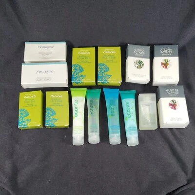 Lote de 14 champú jabón Crabtree Neutrogena EcoRite Aroma Activos tamaño viaje hotelero Foto 1 de 4