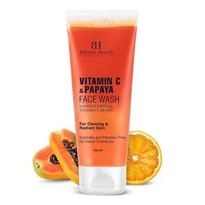 Botanic Hearth Vitamin C & Papaya Cleanser Face Wash 100ml (PACK OF 2) free ship - Picture 1 of 5