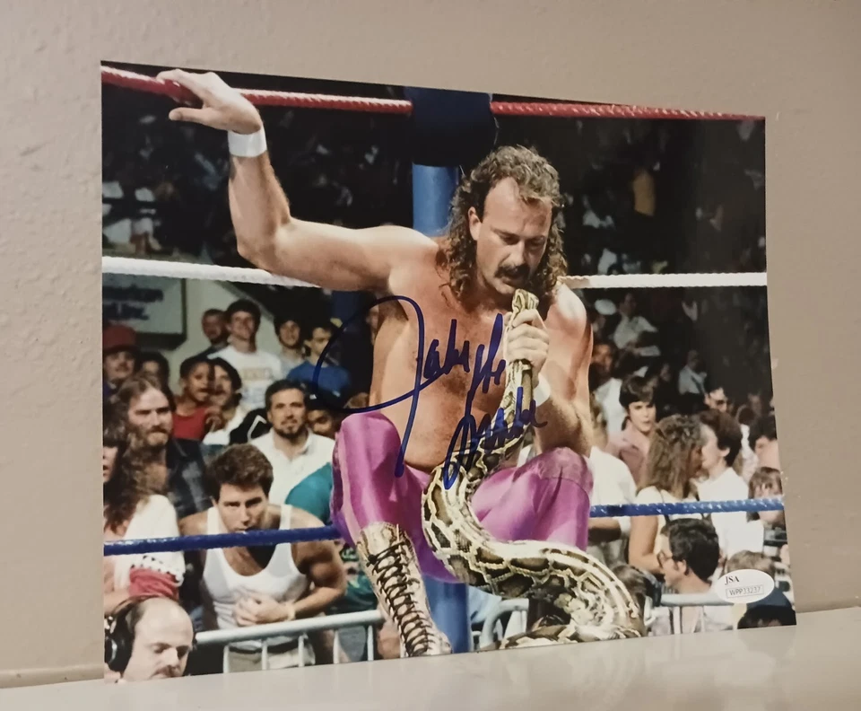 世界自然基金会杰克蛇罗伯茨签名宣传照片,WWE,JSA COA 认证  — 第 1/1 张图片