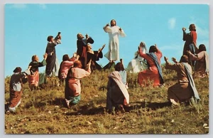 Postkarte um 1960 Black Hills South Dakota Passionsspiele christliche Aufführung Vintage - Bild 1 von 2