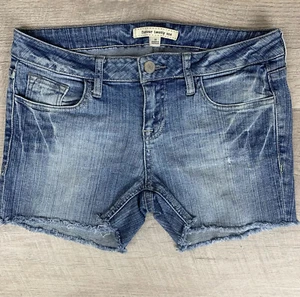 Forever 21 Distressed Denim Blue Shorts Womens Size 26 - Picture 1 of 8
