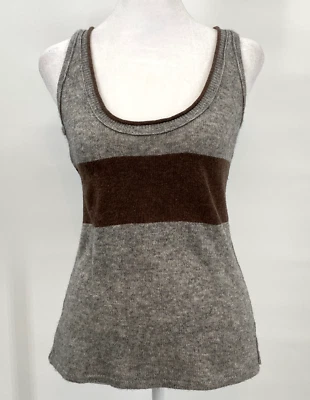 Top One Girl Who Mujer S Gris Audaz Rayas Cuello Redondo Mezcla Cachemira Mínima Suave Foto 1 de 4