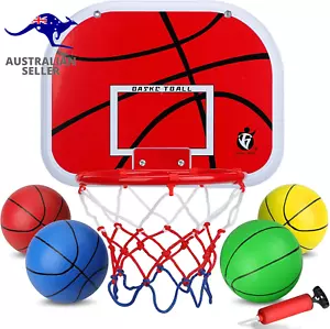 Mini Basketball Hoop Set for Kids Adults, over the Door Basketball Hoop with 4 - Picture 1 of 12