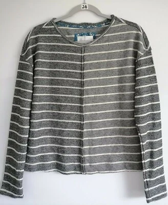 Sudadera Anthropologie Devin Texturizada XS Rayas Azul Marino Blanco Nueva con Defectos Foto 1 de 4