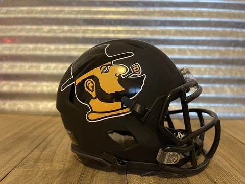 Custom Appalachian State Mountaineers (2022 vs James Madison) Speed Mini Helmet Cover