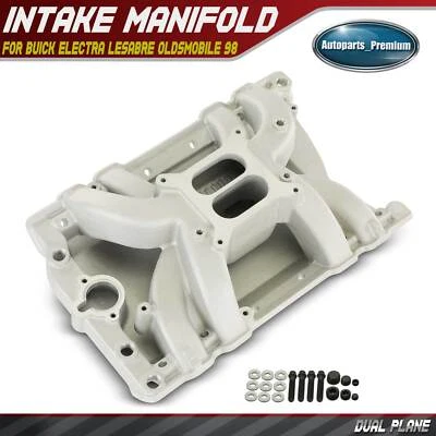 Colector de admisión de doble plano SBC bloque pequeño espacio de aire para Oldsmobile V8 98 400 455 Foto 1 de 4