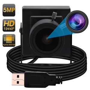 USB2.0 Camera 5MP WebCam CMOS Free Driver Webcamera w/ 2.8-12mm Varifocal Lens - Picture 1 of 10