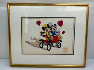 Mickey Minnie Mouse 60th Anniversary Disney Nifty Nineties Serigraph Framed - Picture 1 of 5