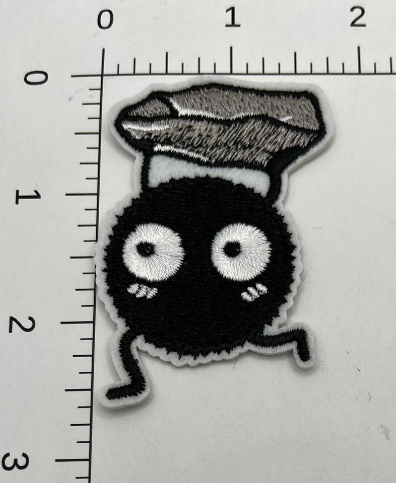 Howl's Moving Castle Soot Sprite Iron-on Hard Rock Band Patch #819 - Image 1 of 1