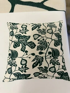 NEW Ikea ALPKLOVER Fig Tree Leaves Print 20”x 20” Throw Pillow Case Cover - Picture 1 of 6