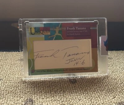 Frank Tanana - 1 of 1 CUT AUTOGRAPH-- RARE!! 2025 HISTORICAL AUTOGRAPH UNIQUES — 第 1/2 张图片