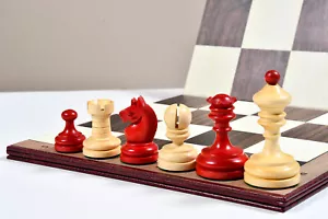 Knubbel Analysis Pezzi Scacchi in Crimson Colorato e Bosso con Tavola Pieghevole - Foto 1 di 10