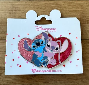 PIN'S PIN DISNEY DISNEYLAND PARIS DLP STITCH ANGEL HEART ST VALENTIN - Imagen 1 de 1