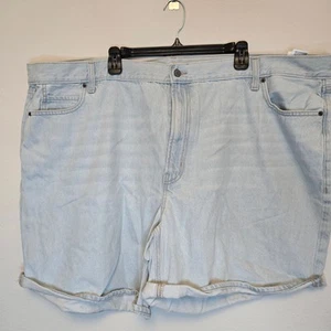 Old Navy High-Waisted Slouchy Straight White-Wash Cut-Off Jean Shorts Size 26 - Picture 1 of 5