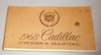 Cadillac 1968 manual del propietario Foto 1 de 4