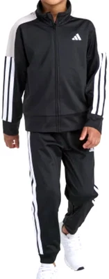 Adidas Niños Chaqueta y Pantalón Conjunto 2 Piezas Negro Talla 7 Foto 1 de 4