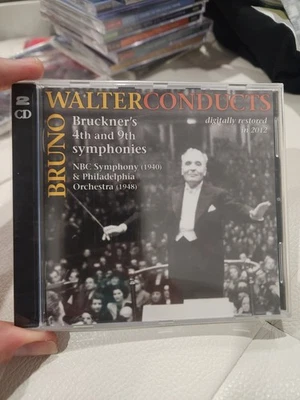 Bruno Walter Conducts Bruckner: Symphonies 4 & 9 CD-1262 Music Arts NEW SEALED K — 第 1/2 张图片