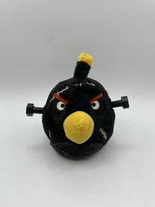 Angry Birds Seasons Frankenstein Black Bomb Bird 6" pernos de felpa tornillos Halloween - Imagen 1 de 8