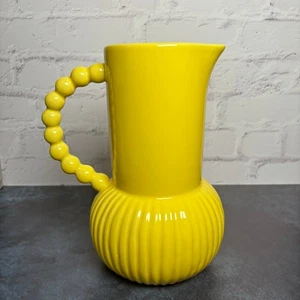 Vaso brocca a costine Tabitha marrone per bersaglio vibrante giallo sole boho - Foto 1 di 6