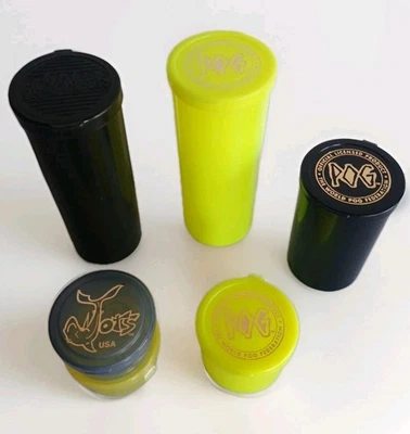 LOT of 6 Pog Containers Milk Caps Collection RARE  - Image 1 of 4