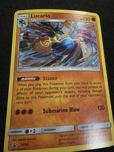 HD GALAXY SWIRL - Lucario SM54 - Promo Stella Nera - quasi nuovo quasi nuovo - Pokemon TCG - Foto 1 di 2