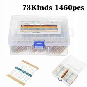 Metallfilm Widerstände 73 Werte x 1460 Stück 1/4W Widerstand Sortiment Set Kit * - Bild 1 von 10